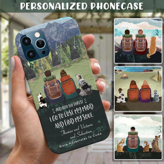 Custom Phonecase For Pet Lovers - Best Gift With Personalized Names, Dogs, Cats - Up To 3 Pets/Dogs/Cats - More Adventures To Come