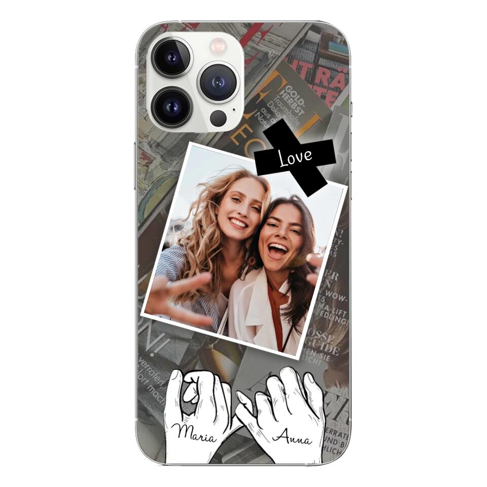 Personalized Phone Case for Friend anniversary gift with your own photos (up to 4 photos)