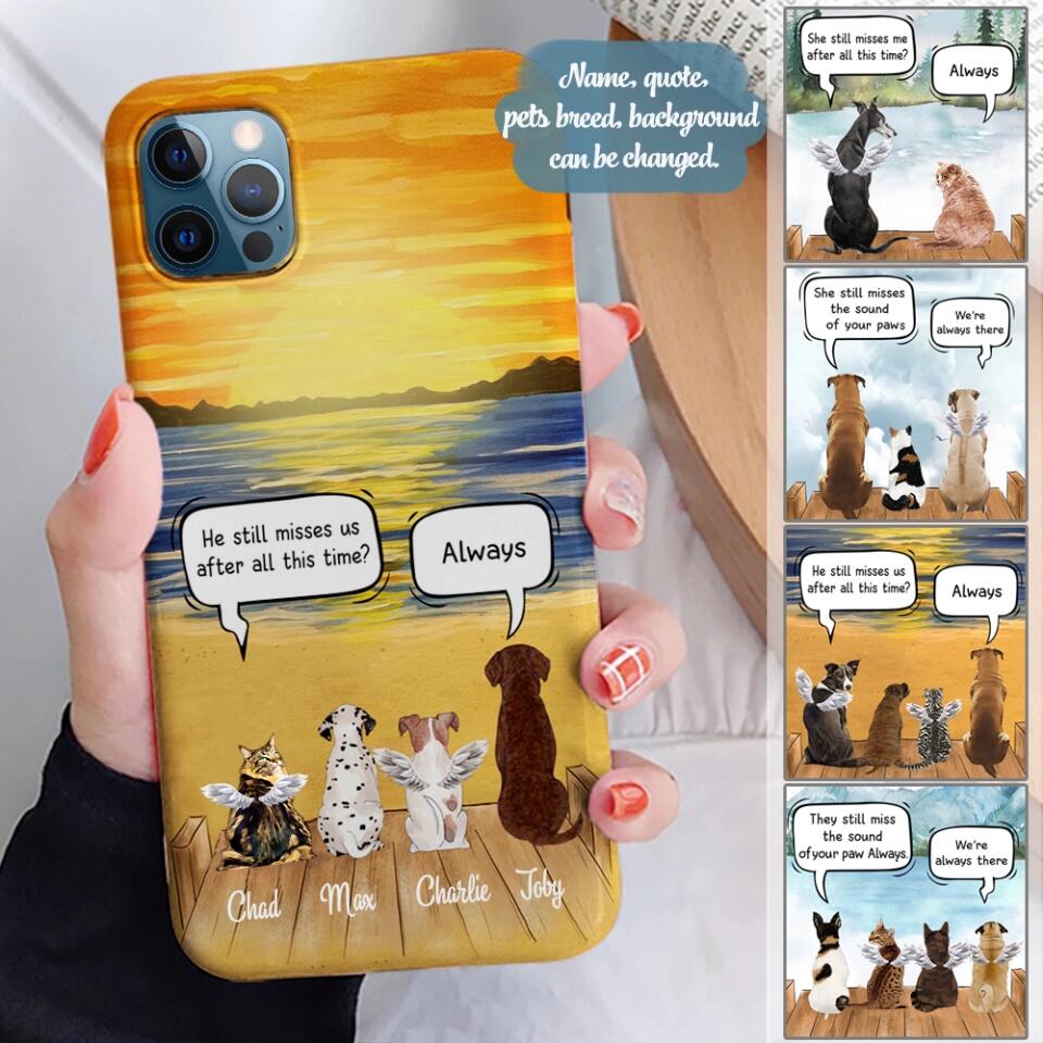 Personalized - Pets Conversation - Choose up to 4 Dogs, Cats, Rabbits Phone Case