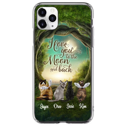 Custom Phone Case For Cat Lovers - Best Gift With Personalized Cats, Names - Cats In The Forest