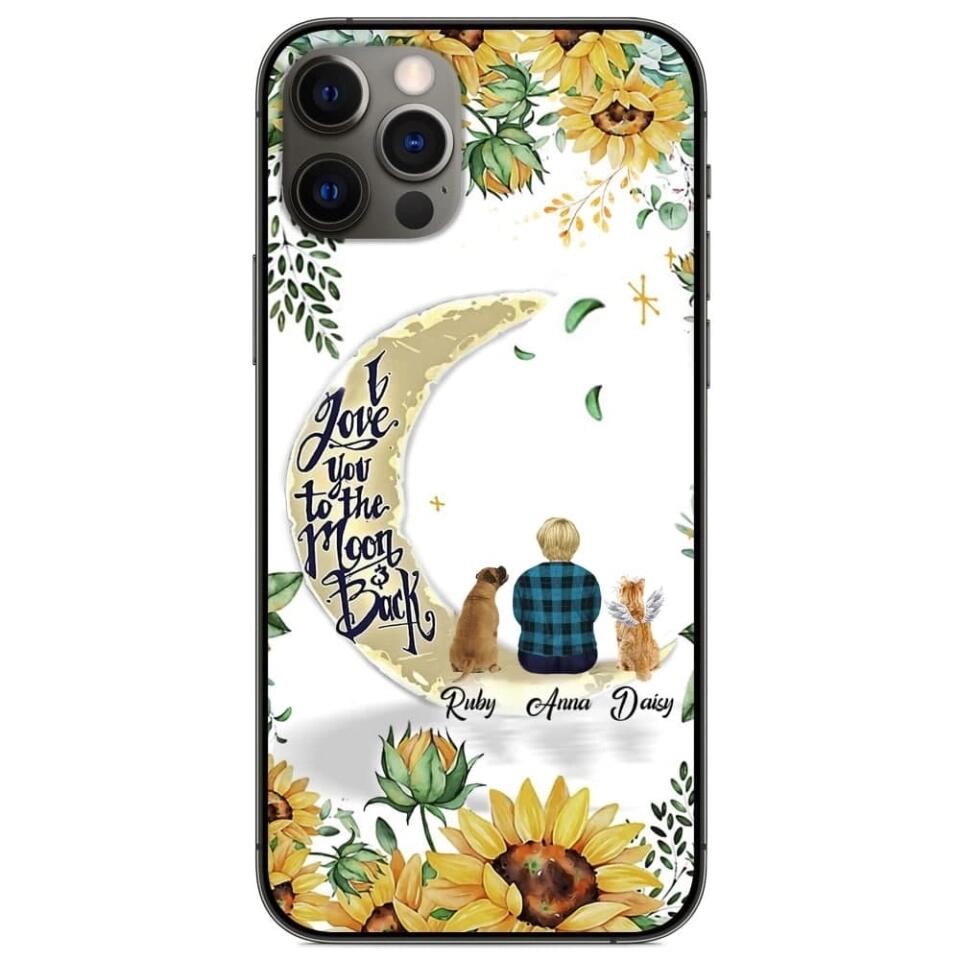 Custom Phone Case For Pet Lovers - Best Gift With Personalized Pets - Mom With Dogs