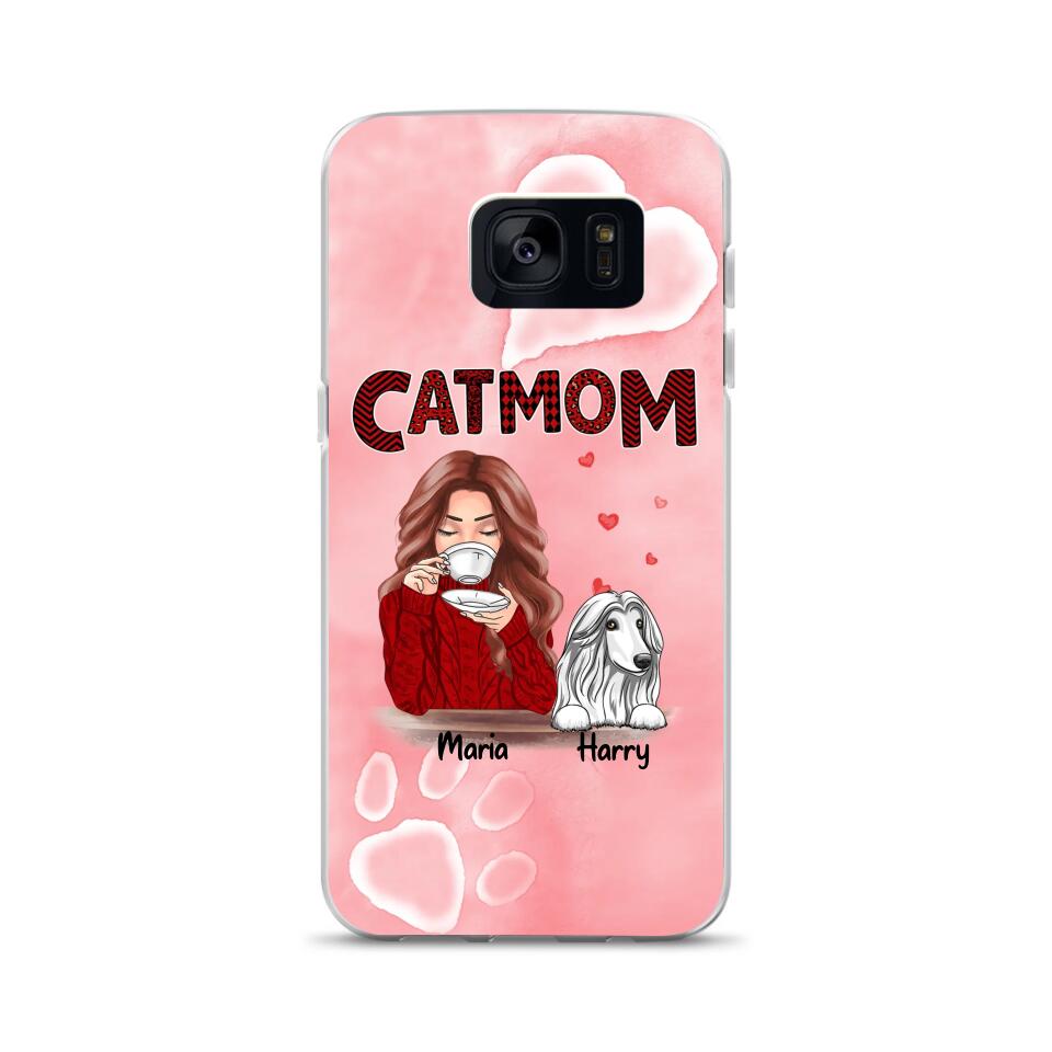 Afghan Hound Custom Phone Case Dog Mom For Pet Lovers - Best Gift With Personalized Names Dogs Cats - Case For iPhone Samsung