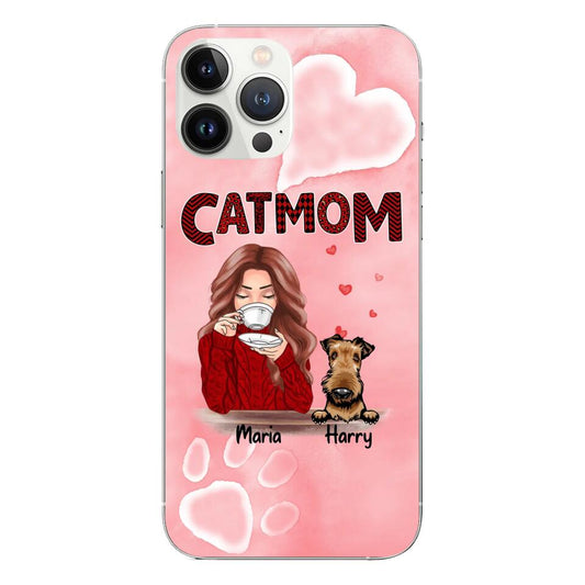 Airedale Custom Phone Case Dog Mom For Pet Lovers - Best Gift With Personalized Names Dogs Cats - Case For iPhone Samsung