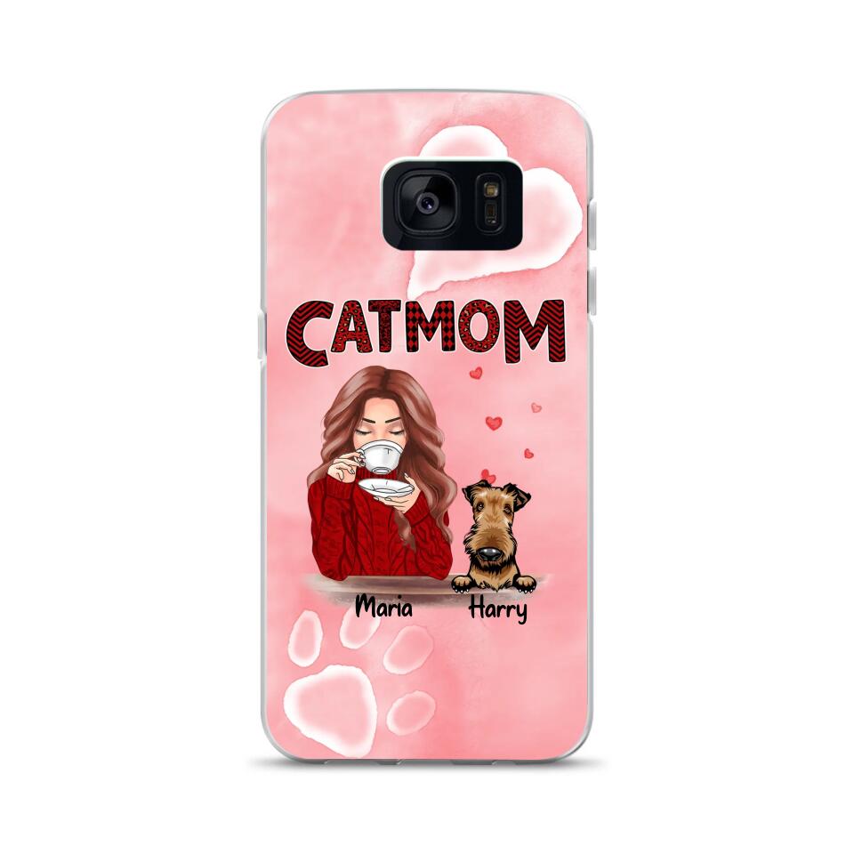 Airedale Custom Phone Case Dog Mom For Pet Lovers - Best Gift With Personalized Names Dogs Cats - Case For iPhone Samsung