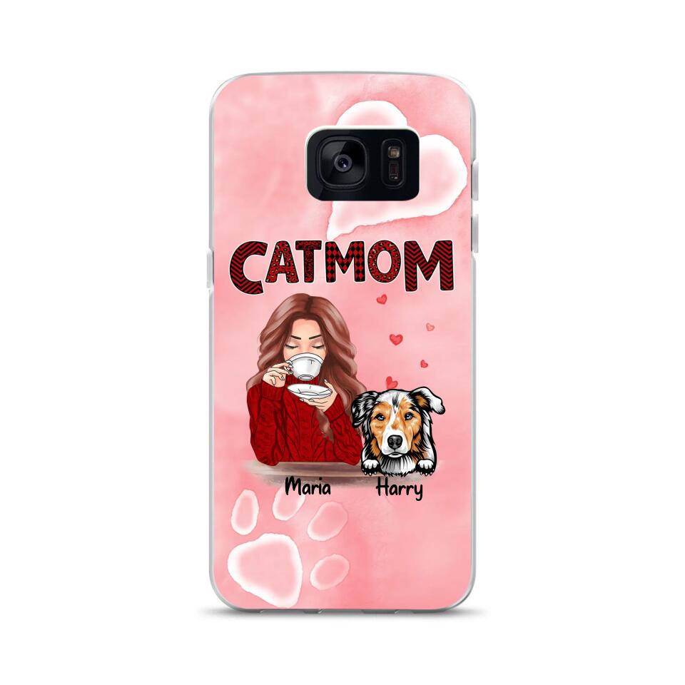 Australian Shepherd Custom Phone Case Dog Mom For Pet Lovers - Best Gift With Personalized Names Dogs Cats - Case For iPhone Samsung