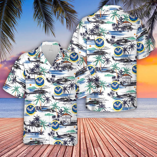 Air Force Hawaiian Shirt, Alaska Air National Guard 210th Rescue Squadron (210 RQS) HH-60G Pave Hawk Hawaiian Shirt, Airplane Hawaiian Shirt