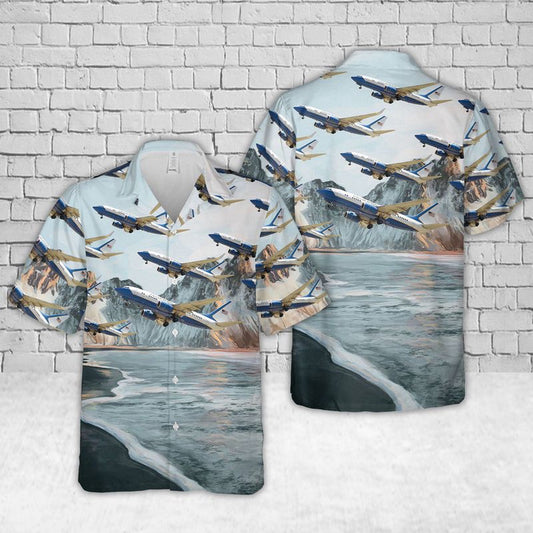 Air Force Hawaiian Shirt, District of Columbia Air National Guard Boeing C-40 Clipper Hawaiian Shirt, Airplane Hawaiian Shirt, Military Aloha Shirts