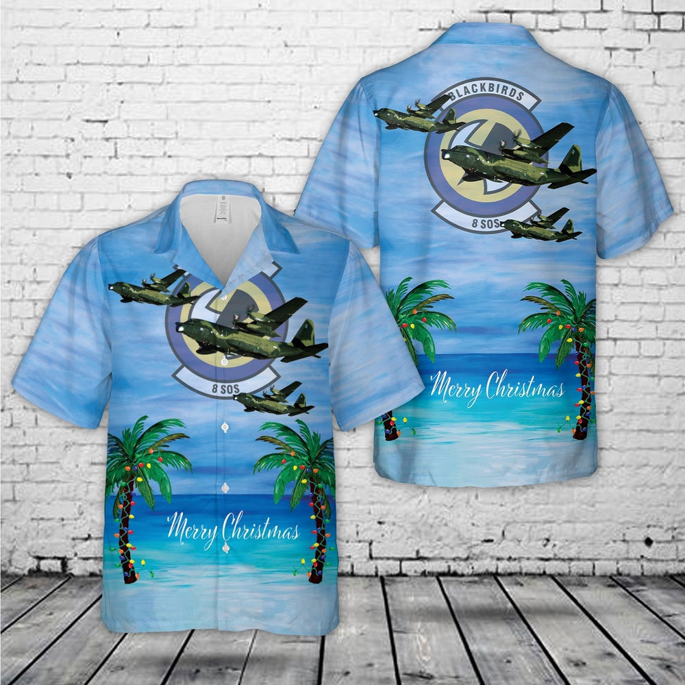 Air Force Hawaiian Shirt, Hurlburt Field, Florida, US Air Force 8th Special Operations Squadron Lockheed MC-130E Combat Talon II Hawaiian Shirts