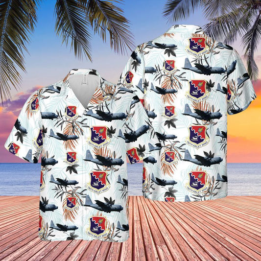 Air Force Hawaiian Shirt, Puerto Rico Air National Guard 156th Airlift Wing (156 AW) Hawaiian Shirt, Airplane Hawaiian Shirt, Military Aloha Shirts