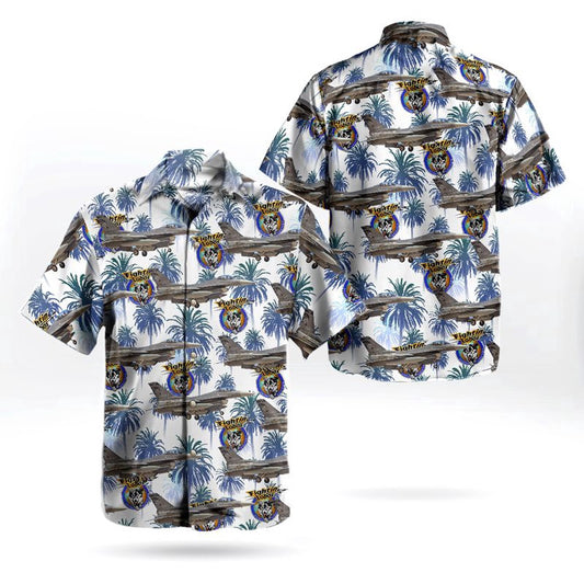 Air Force Hawaiian Shirt, South Dakota Air National Guard 114th Fighter Wing General Dynamics F-16CM Fighting Falcon (401) Hawaiian Shirt