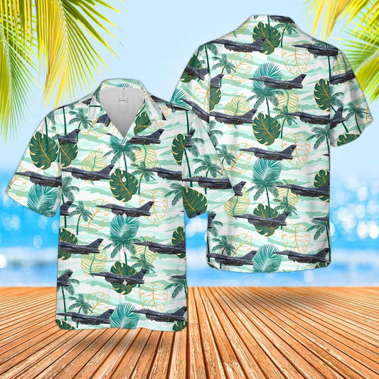 Air Force Hawaiian Shirt, South Dakota Air National Guard 114th Fighter Wing General Dynamics F-16CM Fighting Falcon Hawaiian Shirt