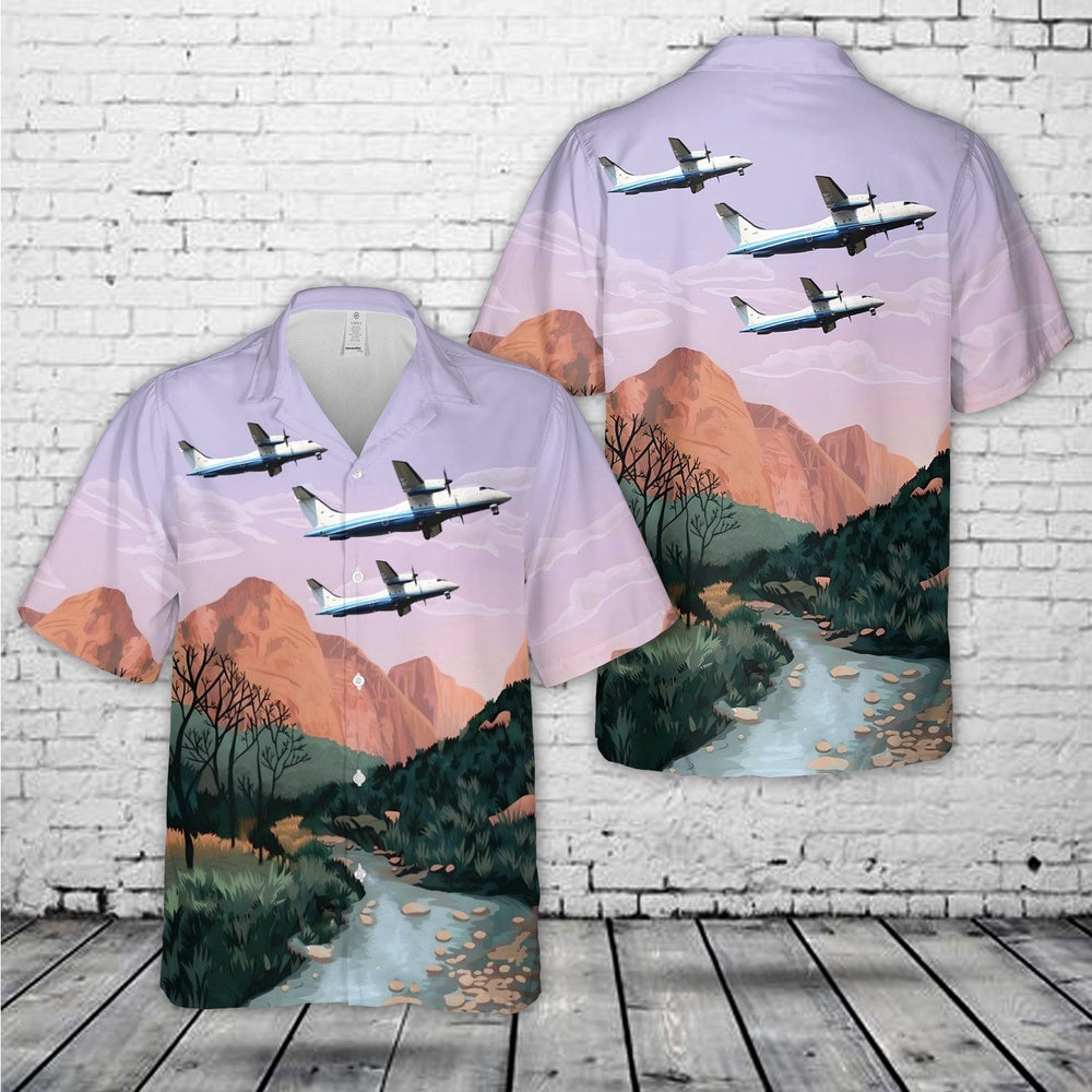 Air Force Hawaiian Shirt, USAF Air Force Special Operations CommandC-146A Wolfhound Hawaiian Shirt, Airplane Hawaiian Shirt, Military Aloha Shirts