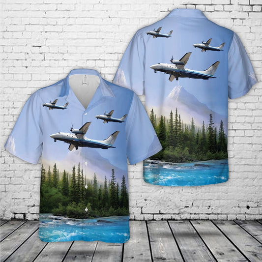 Air Force Hawaiian Shirt, USAF C-146A Wolfhound, Air Force Special Operations Command, #13075 Hawaiian Shirt, Airplane Hawaiian Shirt