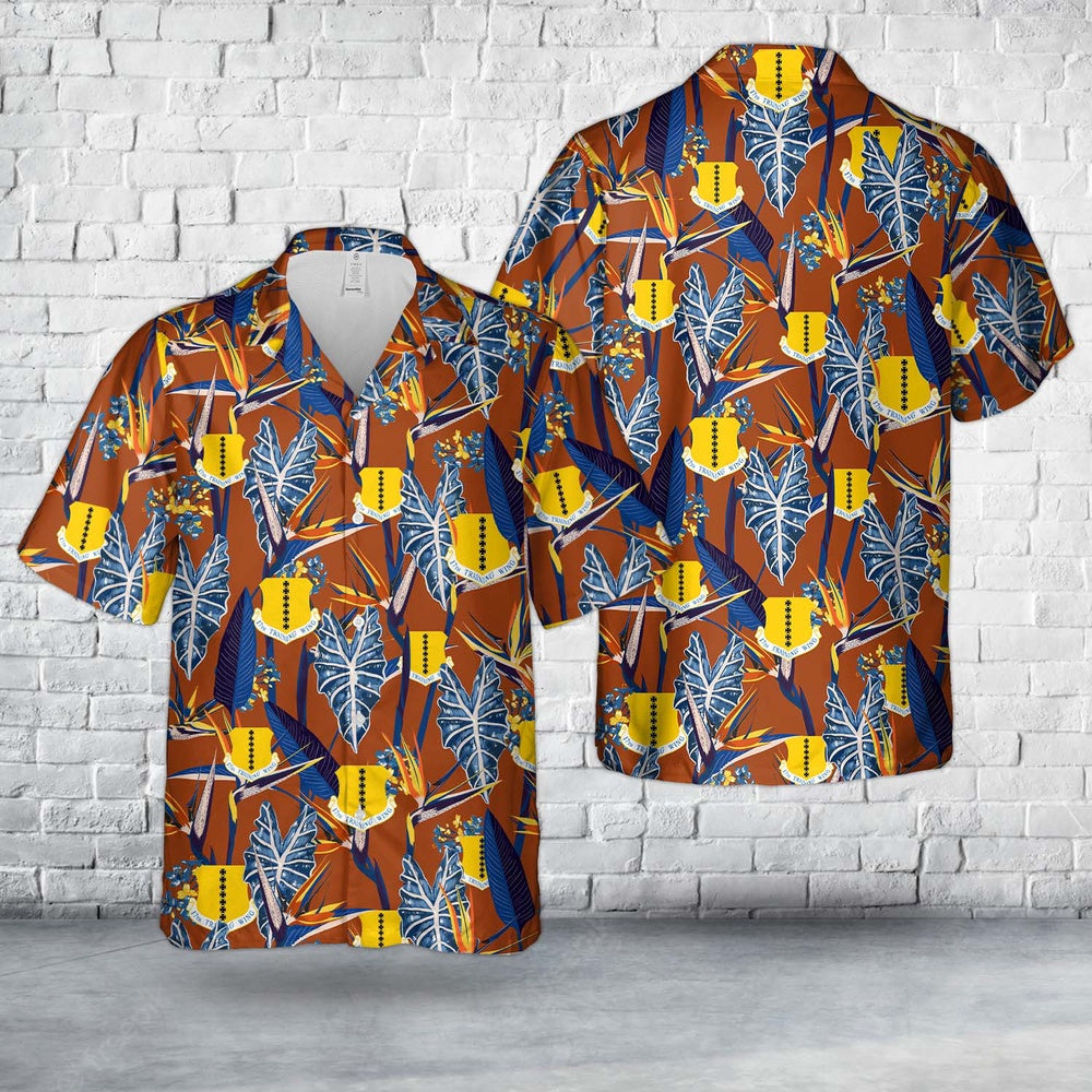 Air Force Hawaiian Shirt, US Air Force 17th Training Wing (17 TRW) Hawaiian Shirt, Airplane Hawaiian Shirt, Military Aloha Shirts