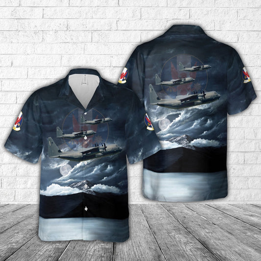 Air Force Hawaiian Shirt, US Air Force 1st Special Operations Squadron MC-130J Commando II Hawaiian Shirt, Airplane Hawaiian Shirt