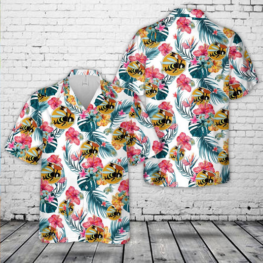 Air Force Hawaiian Shirt, US Air Force 21st Bombardment Squadron (Heavy) WW2 Hawaiian Shirt, Airplane Hawaiian Shirt, Military Aloha Shirts