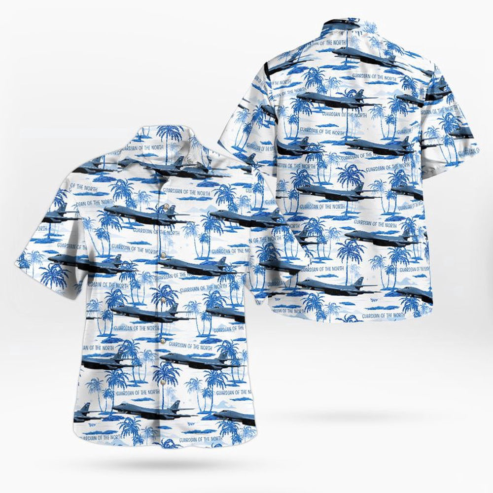 Air Force Hawaiian Shirt, US Air Force 28th Bomb Wing Rockwell B-1B Lancer Hawaiian Shirt, Airplane Hawaiian Shirt, Military Aloha Shirts