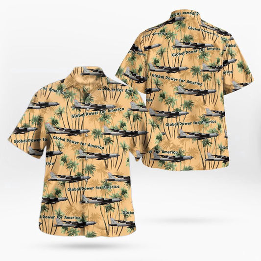 Air Force Hawaiian Shirt, US Air Force 2d Bomb Wing B-52 Stratofortress Hawaiian Shirt, Airplane Hawaiian Shirt, Military Aloha Shirts