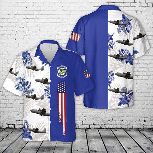 Air Force Hawaiian Shirt, US Air Force 37th Airlift Squadron C-130J Super Hercules Hawaiian Shirt, Airplane Hawaiian Shirt, Military Aloha Shirts