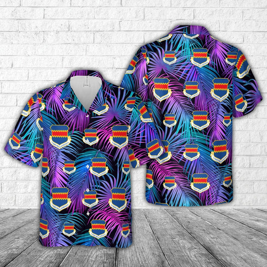 Air Force Hawaiian Shirt, US Air Force 55th Wing RC-135S COBRA BALL Hawaiian Shirt, Airplane Hawaiian Shirt, Military Aloha Shirts