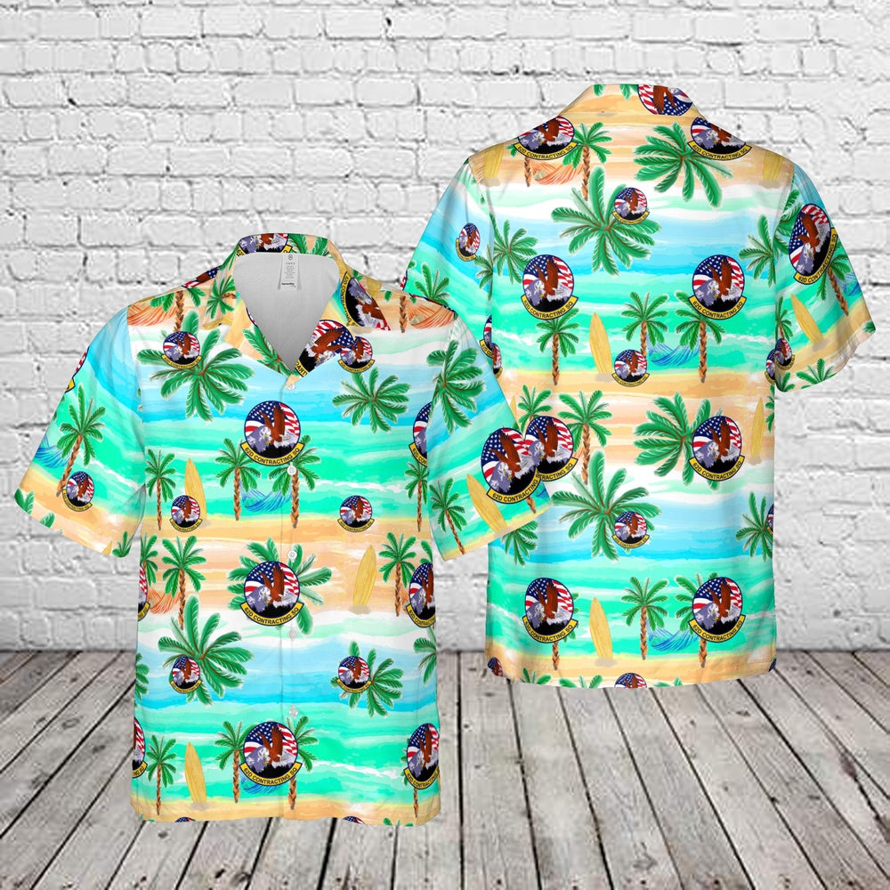 Air Force Hawaiian Shirt, US Air Force 62d Contracting Squadron Hawaiian Shirt, Airplane Hawaiian Shirt, Military Aloha Shirts