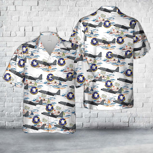 Air Force Hawaiian Shirt, US Air Force 64-0523, MC-130E Combat Talon 1, 711th SOS, 919th SOW Hawaiian Shirt, Airplane Hawaiian Shirt