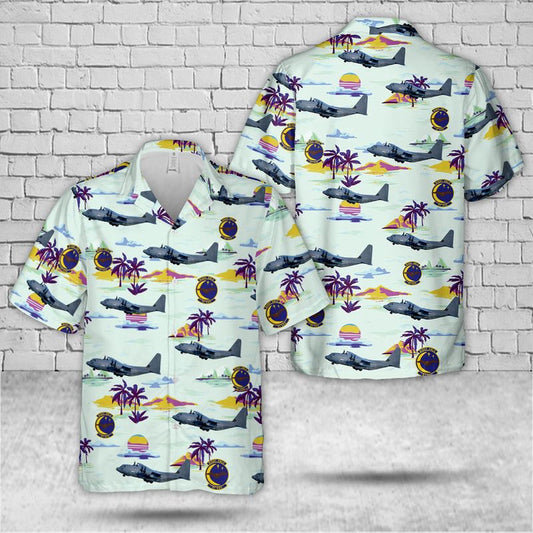 Air Force Hawaiian Shirt, US Air Force 67th Special Operations Squadron MC-130J Commando II Hawaiian Shirt, Airplane Hawaiian Shirt