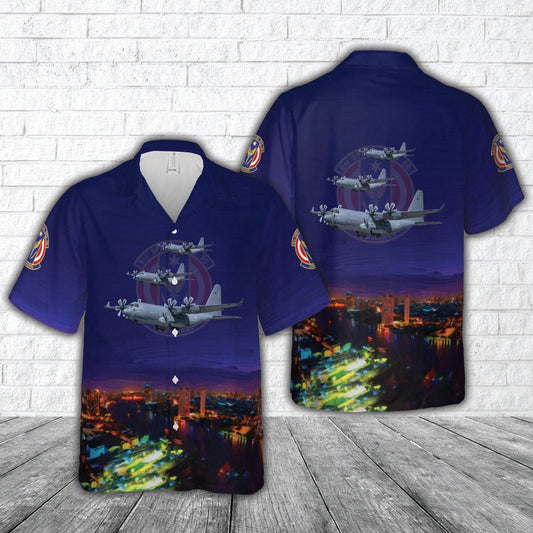 Air Force Hawaiian Shirt, US Air Force 6th Special Operations Squadron Lockheed Martin MC-130J Commando II (s n 11-5729) Hawaiian Shirt