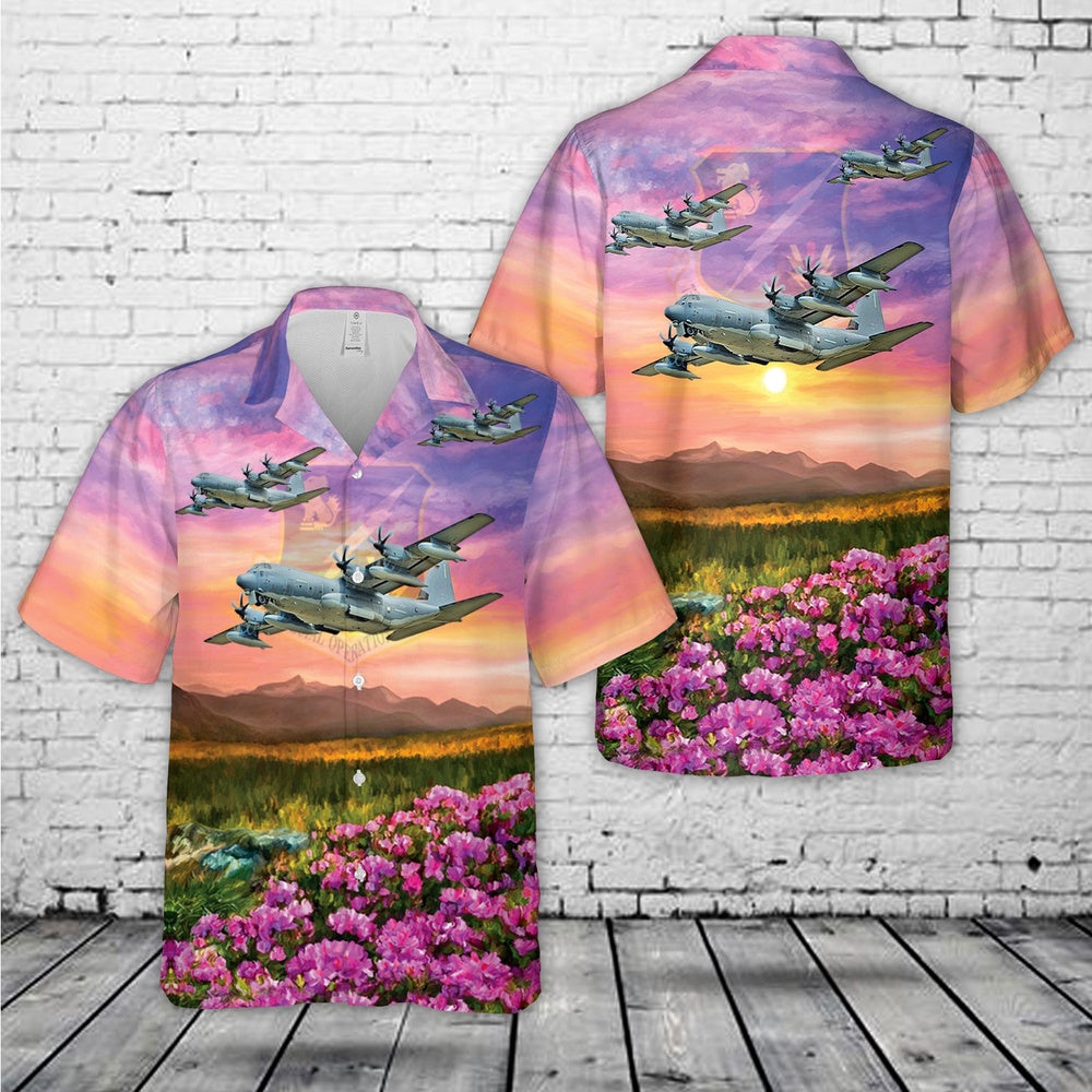 Air Force Hawaiian Shirt, US Air Force 752nd Special Operations Group MC-130J Commando II Hawaiian Shirt, Airplane Hawaiian Shirt