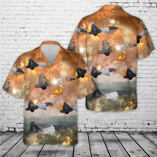 Air Force Hawaiian Shirt, US Air Force 87th Flying Training Squadron T-38s Hawaiian Shirt, Airplane Hawaiian Shirt, Military Aloha Shirts