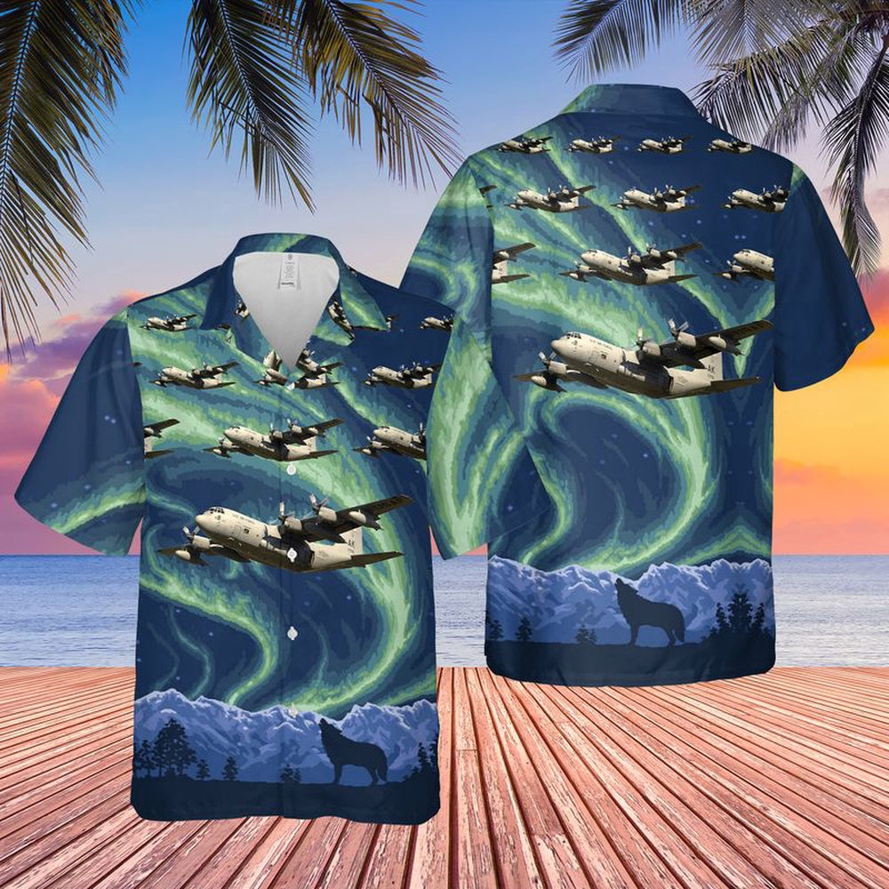 Air Force Hawaiian Shirt, US Air Force Alaska Air National Guard Lockheed HC-130 Hawaiian Shirt, Airplane Hawaiian Shirt, Military Aloha Shirts