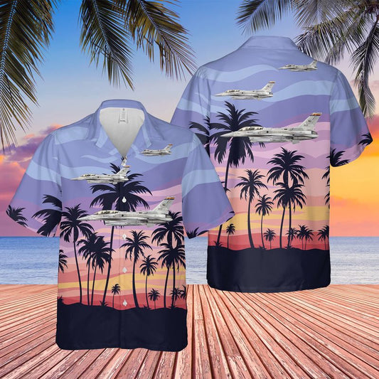 Air Force Hawaiian Shirt, US Air Force Arizona Air National Guard 162d Fighter Wing 148th Fighter Squadron Hawaiian Shirt