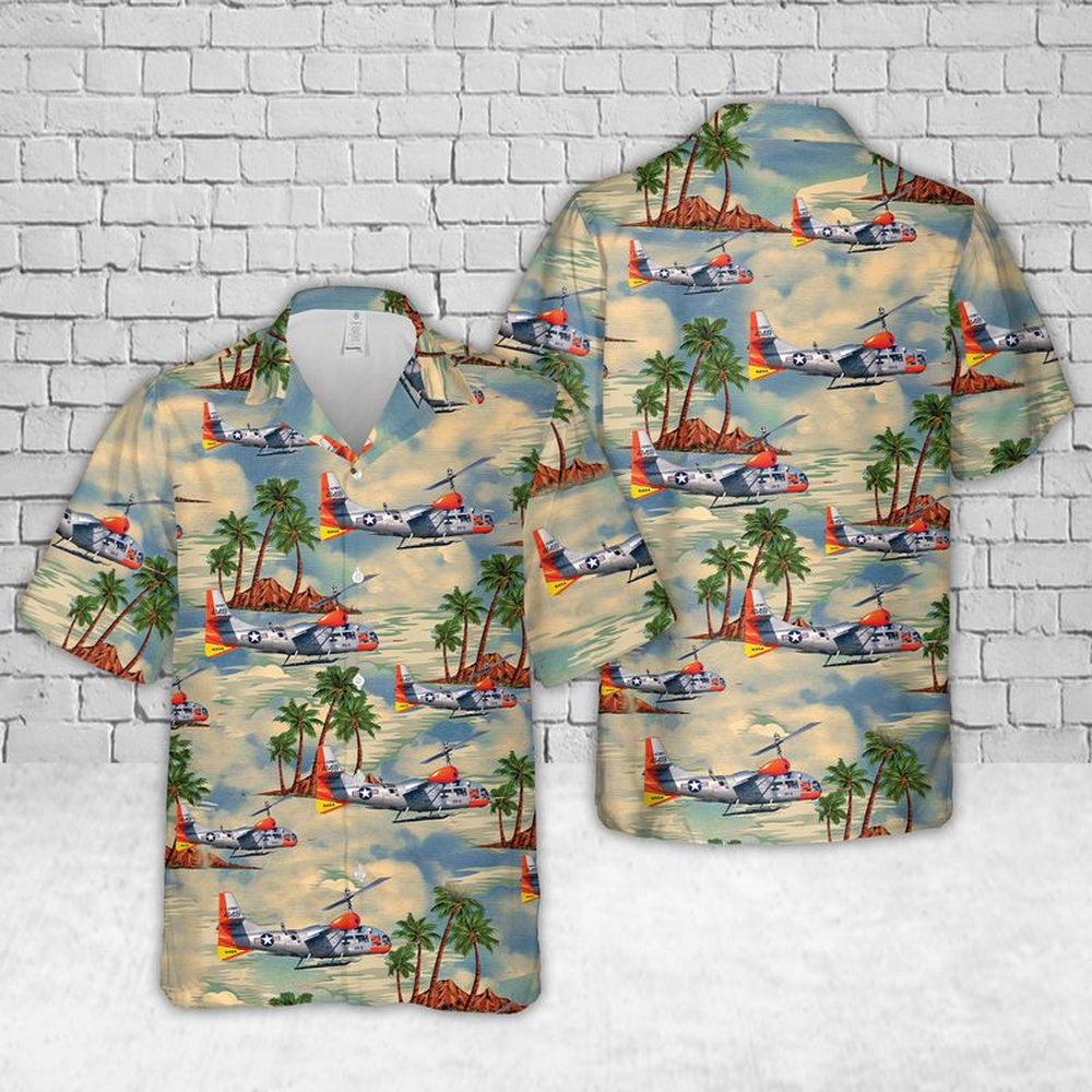 Air Force Hawaiian Shirt, US Air Force Bell Helicopter Textron XV-3 Hawaiian Shirt, Airplane Hawaiian Shirt, Military Aloha Shirts