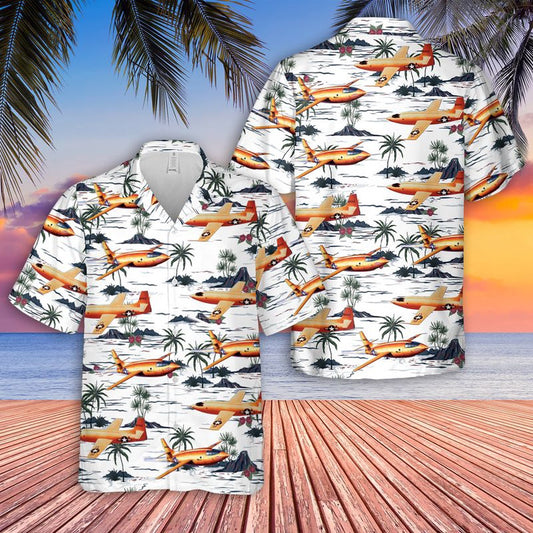 Air Force Hawaiian Shirt, US Air Force Bell X-1 X-1 Glamorous Glennis Hawaiian Shirt, Airplane Hawaiian Shirt, Military Aloha Shirts