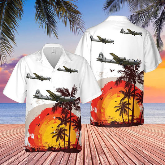 Air Force Hawaiian Shirt, US Air Force Boeing B-29 Superfortress A FIFI (NX529B) Hawaiian Shirt, Airplane Hawaiian Shirt, Military Aloha Shirts
