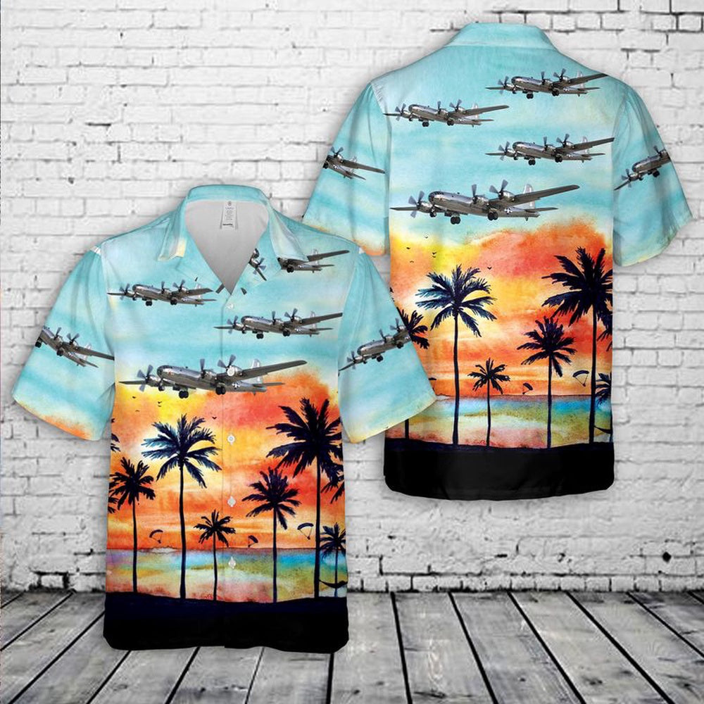 Air Force Hawaiian Shirt, US Air Force Boeing B-29 Superfortress Doc 44-69972 Hawaiian Shirt, Airplane Hawaiian Shirt, Military Aloha Shirts