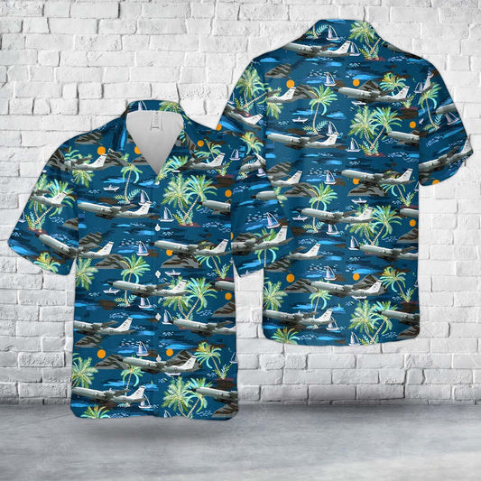 Air Force Hawaiian Shirt, US Air Force Boeing TC-135S (717-158) Hawaiian Shirt, Airplane Hawaiian Shirt, Military Aloha Shirts