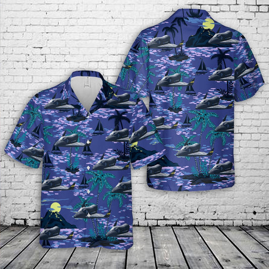 Air Force Hawaiian Shirt, US Air Force Boeing X-20 Dyna-Soar Hawaiian Shirt, Airplane Hawaiian Shirt, Military Aloha Shirts