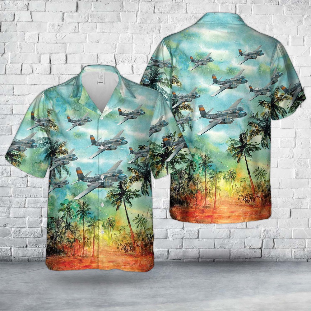 Air Force Hawaiian Shirt, US Air Force Douglas A-26Ð¡-15 Invader In WWII Hawaiian Shirt, Airplane Hawaiian Shirt, Military Aloha Shirts