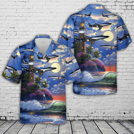 Air Force Hawaiian Shirt, US Air Force Gulfstream G100 Hawaiian Shirt, Airplane Hawaiian Shirt, Military Aloha Shirts