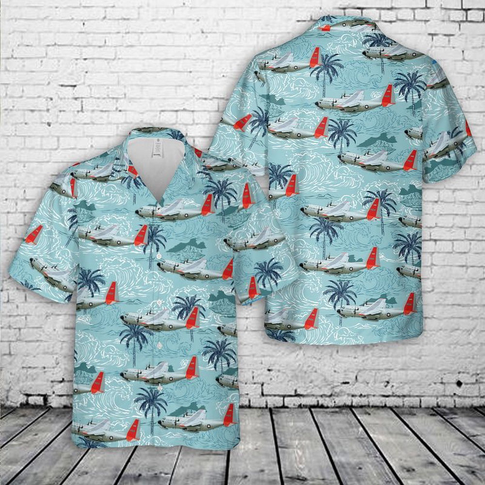 Air Force Hawaiian Shirt, US Air Force LC-130 Hercules Skibird Hawaiian Shirt, Airplane Hawaiian Shirt, Military Aloha Shirts