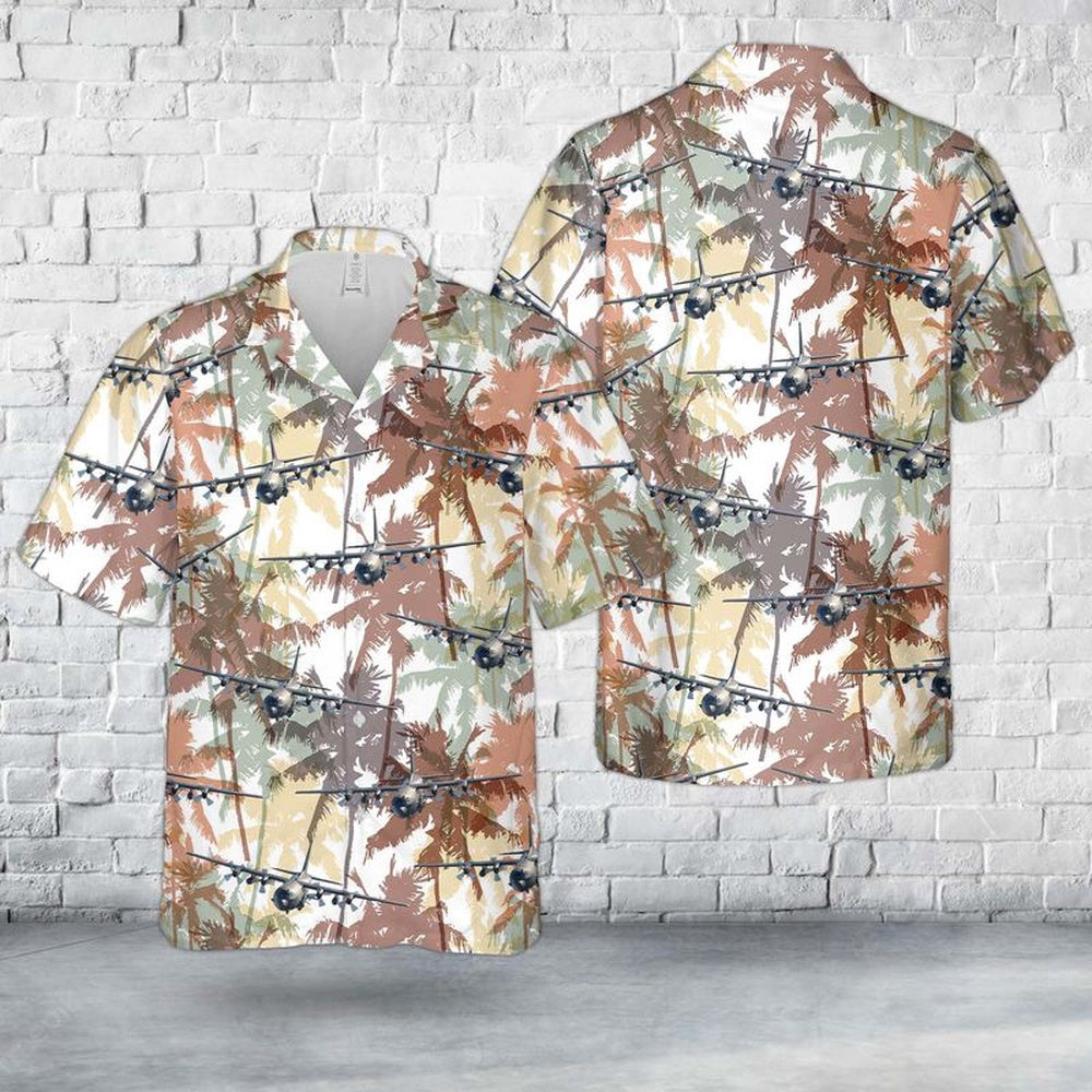 Air Force Hawaiian Shirt, US Air Force Lockheed AC-130H 16th Special Operations Squadron Hawaiian Shirt, Airplane Hawaiian Shirt