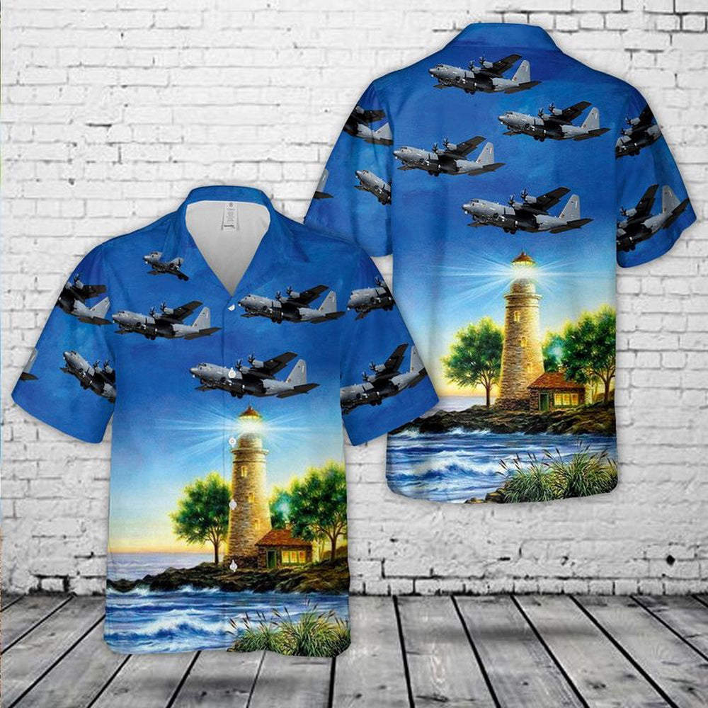 Air Force Hawaiian Shirt, US Air Force Lockheed Martin AC-130J