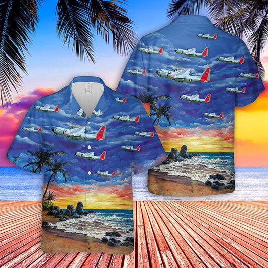 Air Force Hawaiian Shirt, US Air Force Lockheed LC-130 Hawaiian Shirt, Airplane Hawaiian Shirt, Military Aloha Shirts