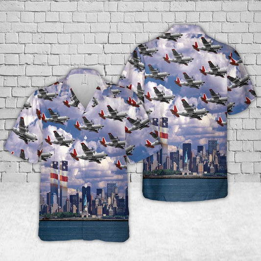 Air Force Hawaiian Shirt, US Air Force Lockheed LC-130 New York Air National Guard Hawaiian Shirt, Airplane Hawaiian Shirt, Military Aloha Shirts