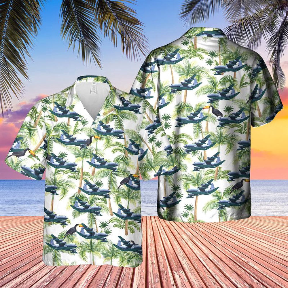 Air Force Hawaiian Shirt, US Air Force Lockheed Martin AC-130J