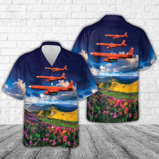Air Force Hawaiian Shirt, US Air Force MQM-107E Streaker Hawaiian Shirt, Airplane Hawaiian Shirt, Military Aloha Shirts