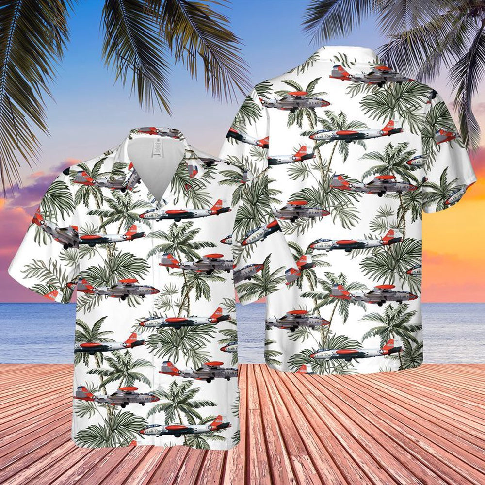Air Force Hawaiian Shirt, US Air Force Martin EB-57B Canberra Hawaiian Shirt, Airplane Hawaiian Shirt, Military Aloha Shirts
