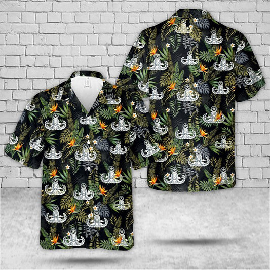 Air Force Hawaiian Shirt, US Air Force Master Explosive Ordnance Disposal (EOD) Hawaiian Shirt, Airplane Hawaiian Shirt, Military Aloha Shirts