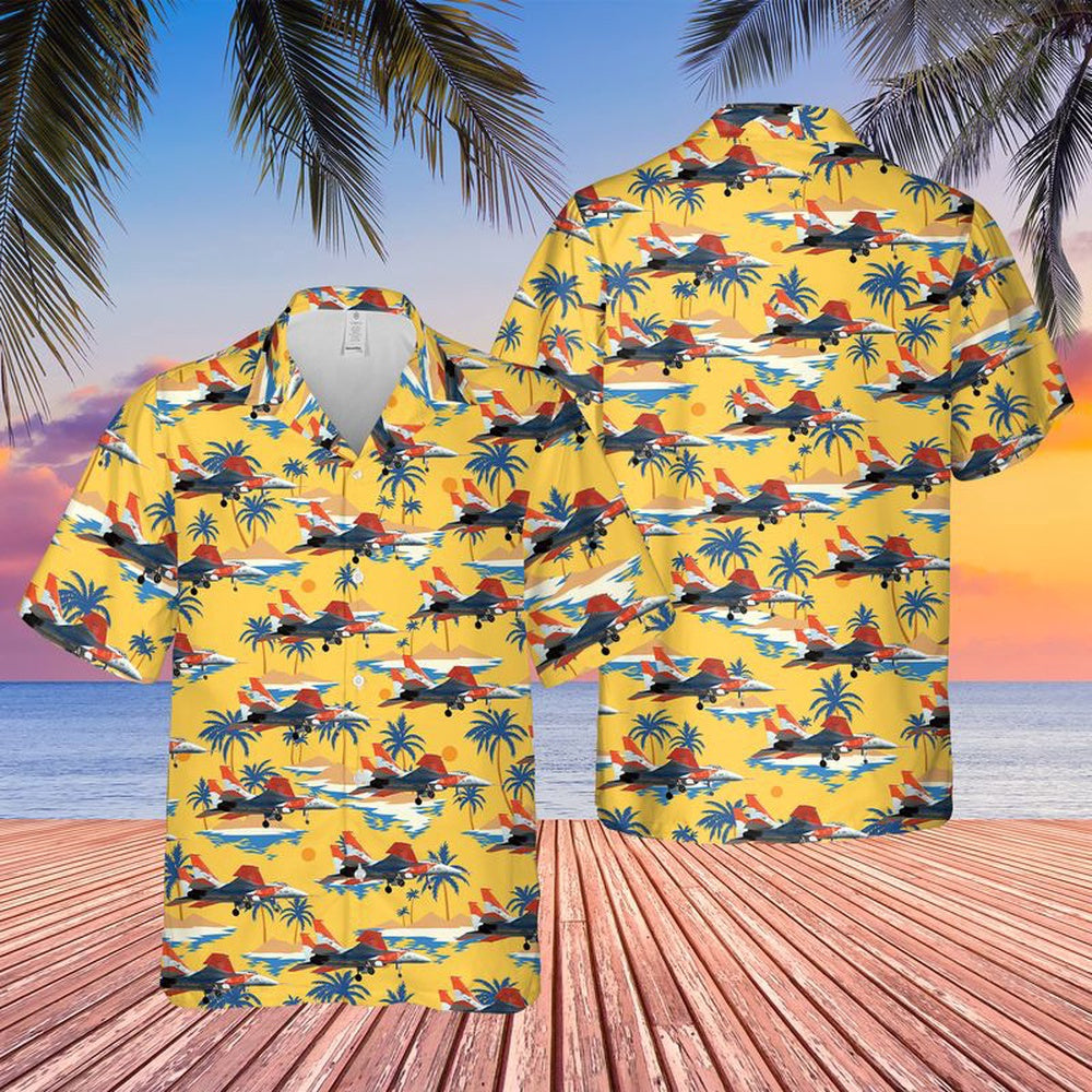 Air Force Hawaiian Shirt, US Air Force McDonnell Douglas F-15A (SN 71-0280) The First Prototype Hawaiian Shirt, Airplane Hawaiian Shirt